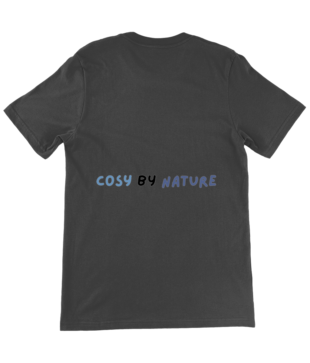 Sleepy Stanley Unisex T-Shirt - Double Blue Logo - Cosy by Nature